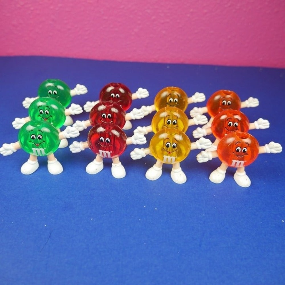 Vintage M&Ms 12 String Light Covers Replacement 2" Classic Collectible Candy